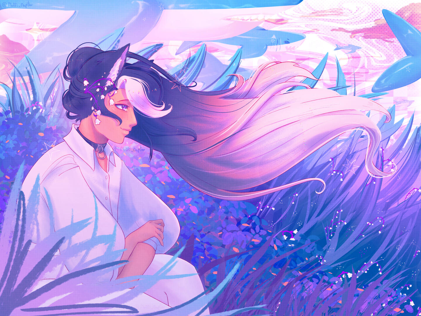 A peaceful day in the void (character is PrinceKura's)