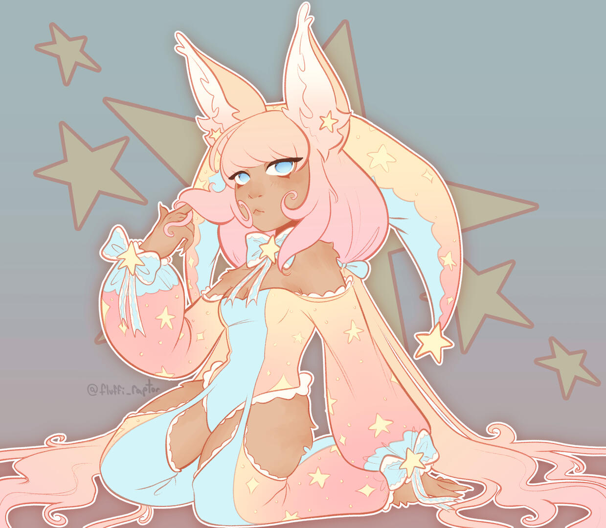 Sherbet artfight attack (character belongs to chaosmars)