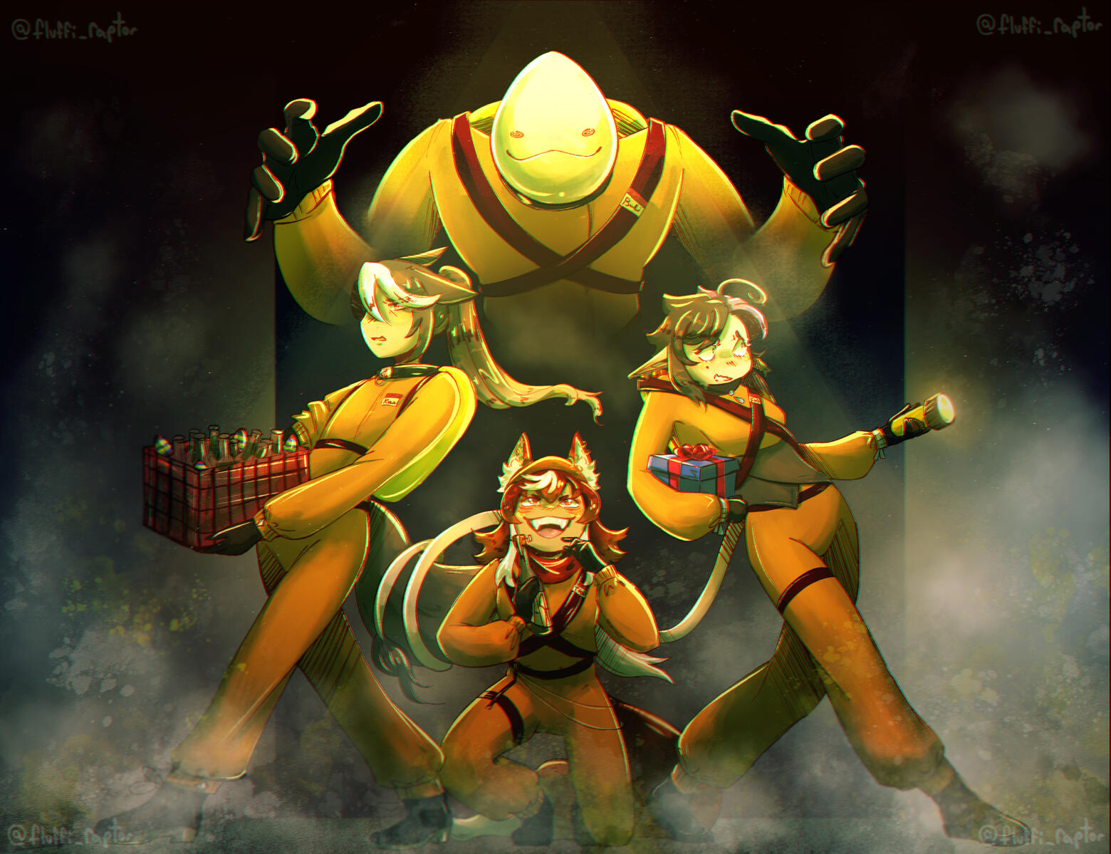 Full body 4 characters