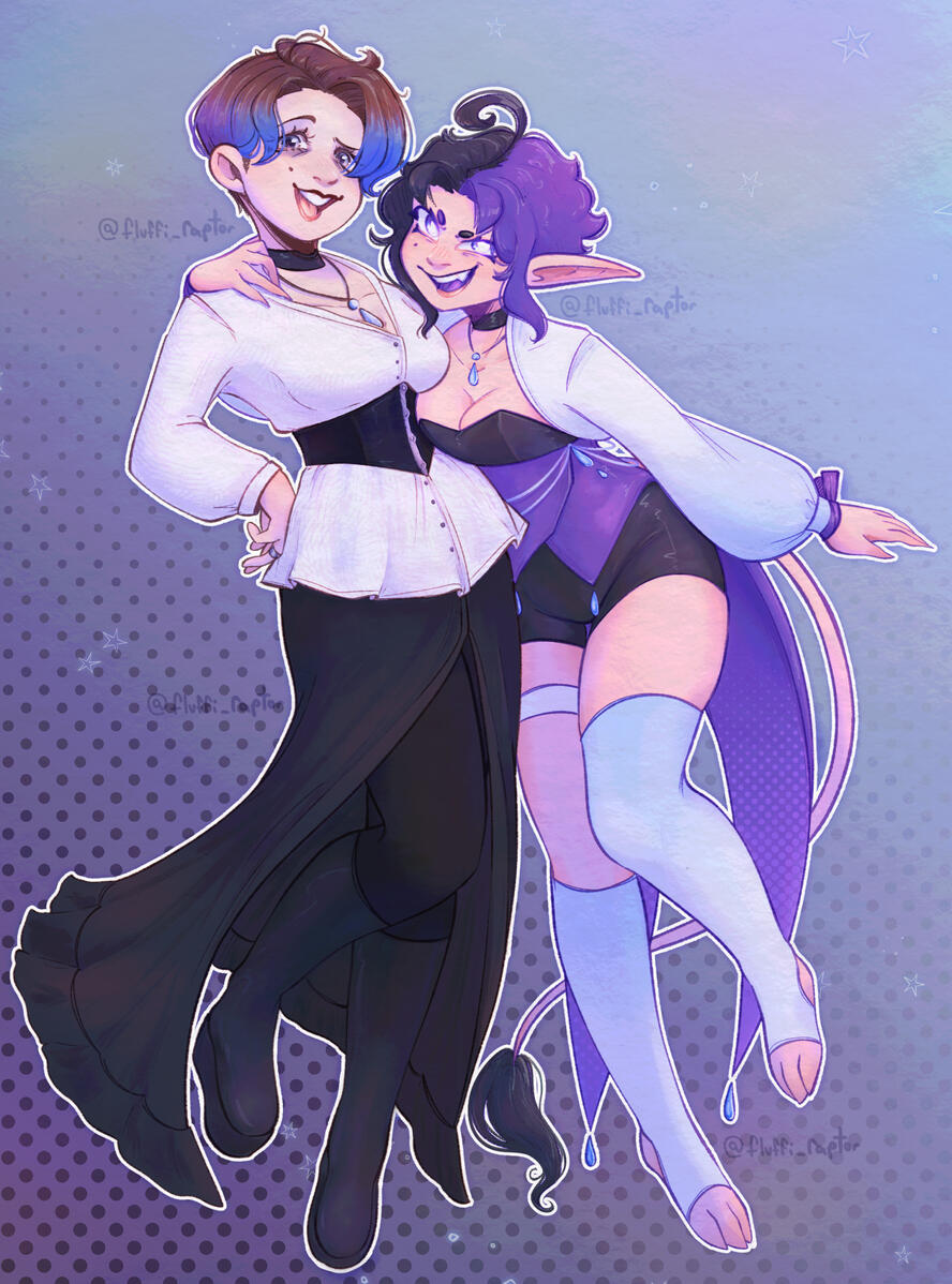 Full body 2 characters